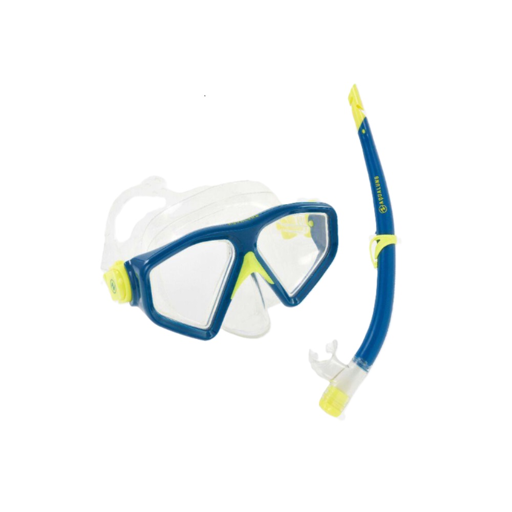 Aqualung Saturn Mask And Snorkel Combo - Blue/Green