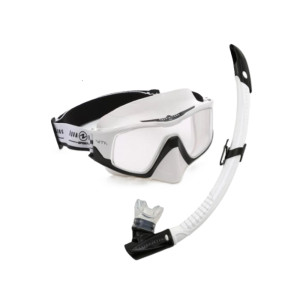 Aqualung Combo Versa Snorkel - White/Black Swimming goggles