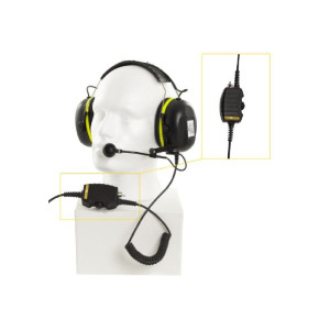 Zenitel Headset with boom mic, headband, and 10m cable for VMP Station-VMP-36-PEL-Ad- 1020600787
